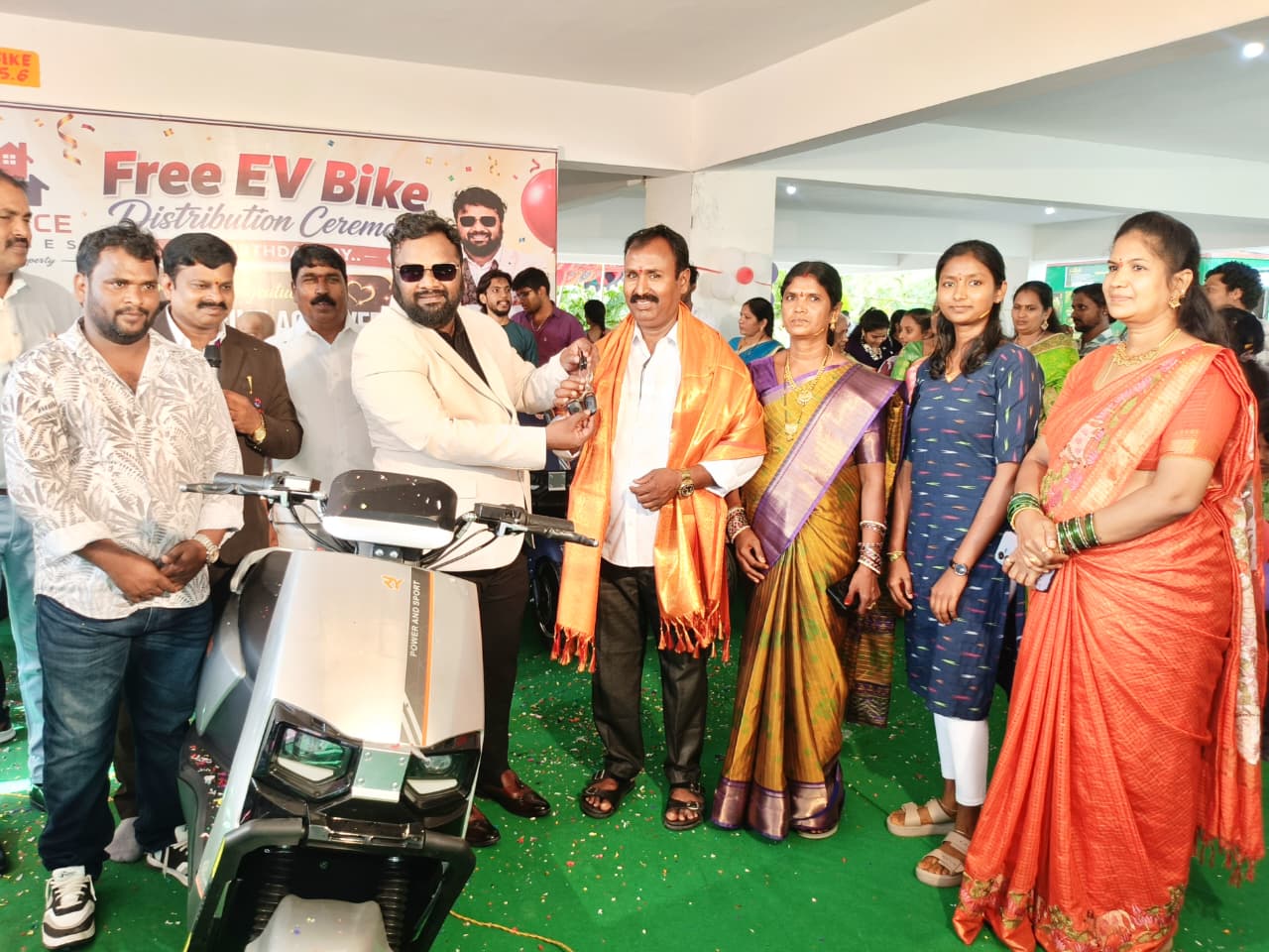 Customer Receiving EV Bike